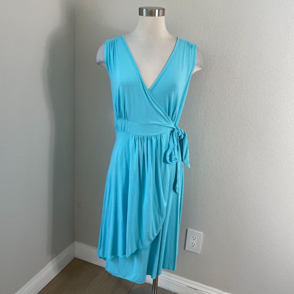 NEW Fresh Produce Womens Plus‎ XXL High Shore Wrap Dress Aqua Marine Sleeveless